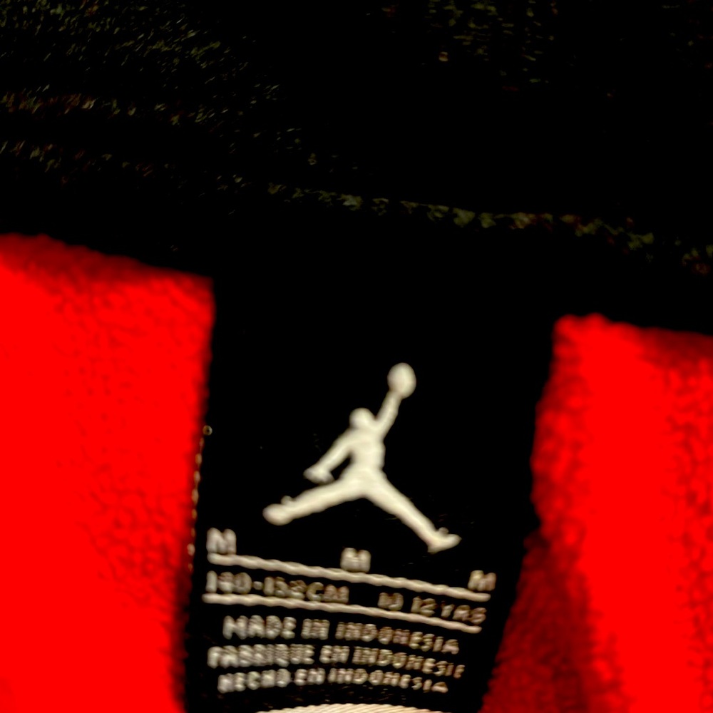 Jordan zip up hoodie size M
